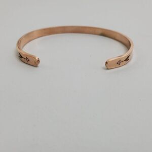 Rose Gold Cuff Bracelet Arrow Dainty Minimalist Bo
